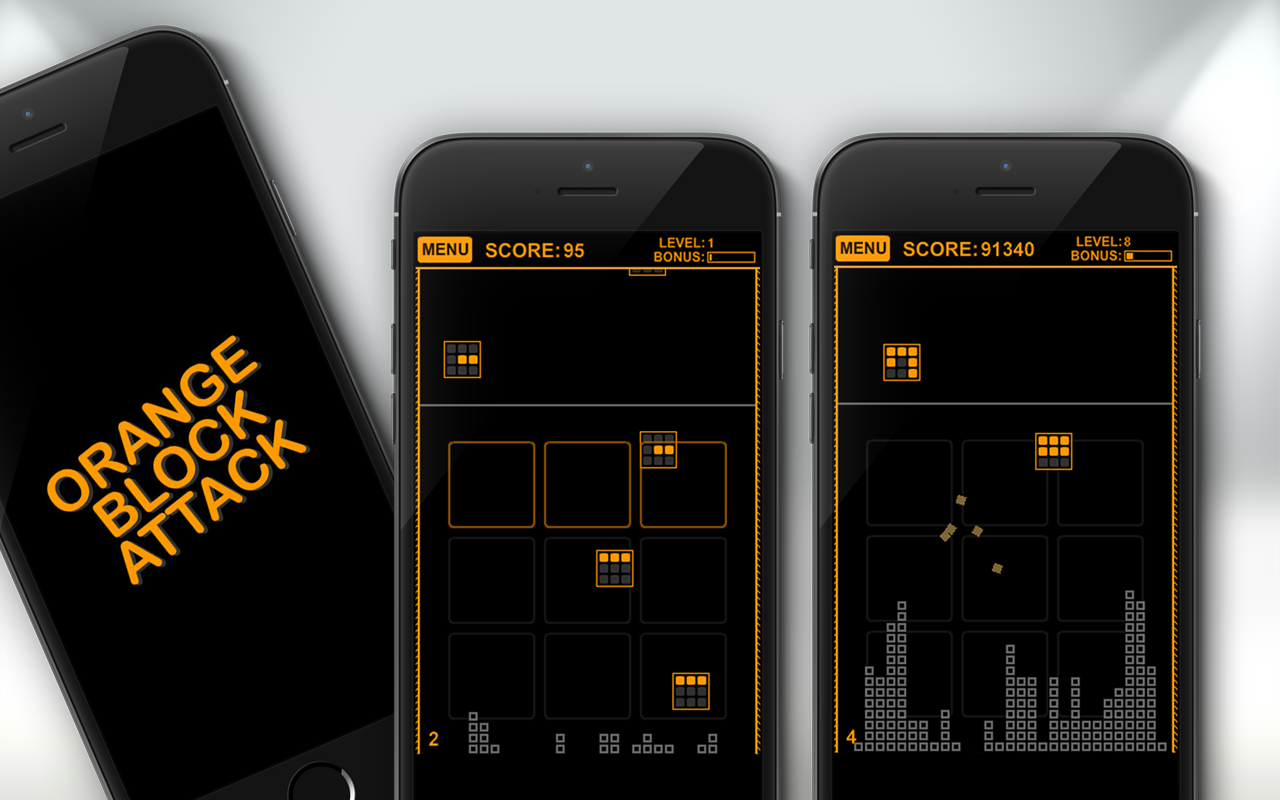 Orange Block Attack screenshots